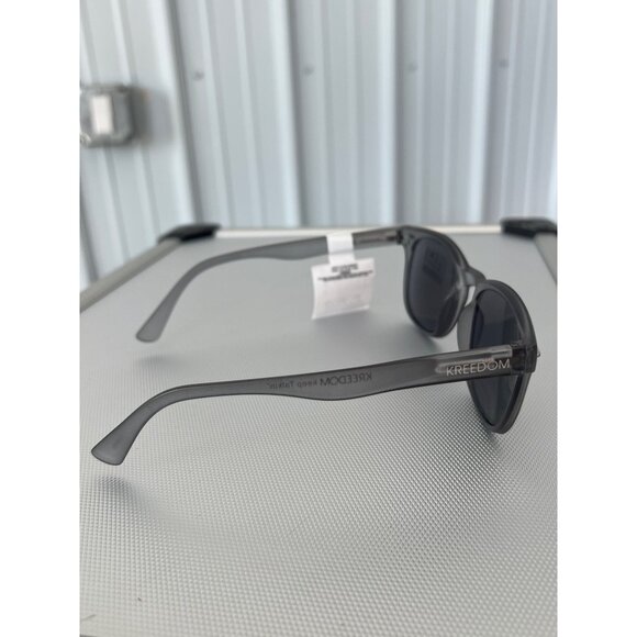 Kreedom Keep Talkin Sunglasses Patented Lens Reader Technology Gray Frame NEW - Picture 5 of 6